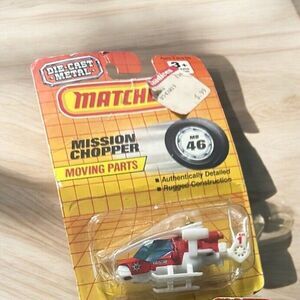 MATCHBOX SUPERFAST #46 SD SHERIFF POLICE MISSION CHOPPER HELICOPTER AIR 1 1986